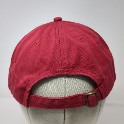 Ariat Baseball Cap Red One Size Chenille Logo Since 1993 Slideback Buckle Hat