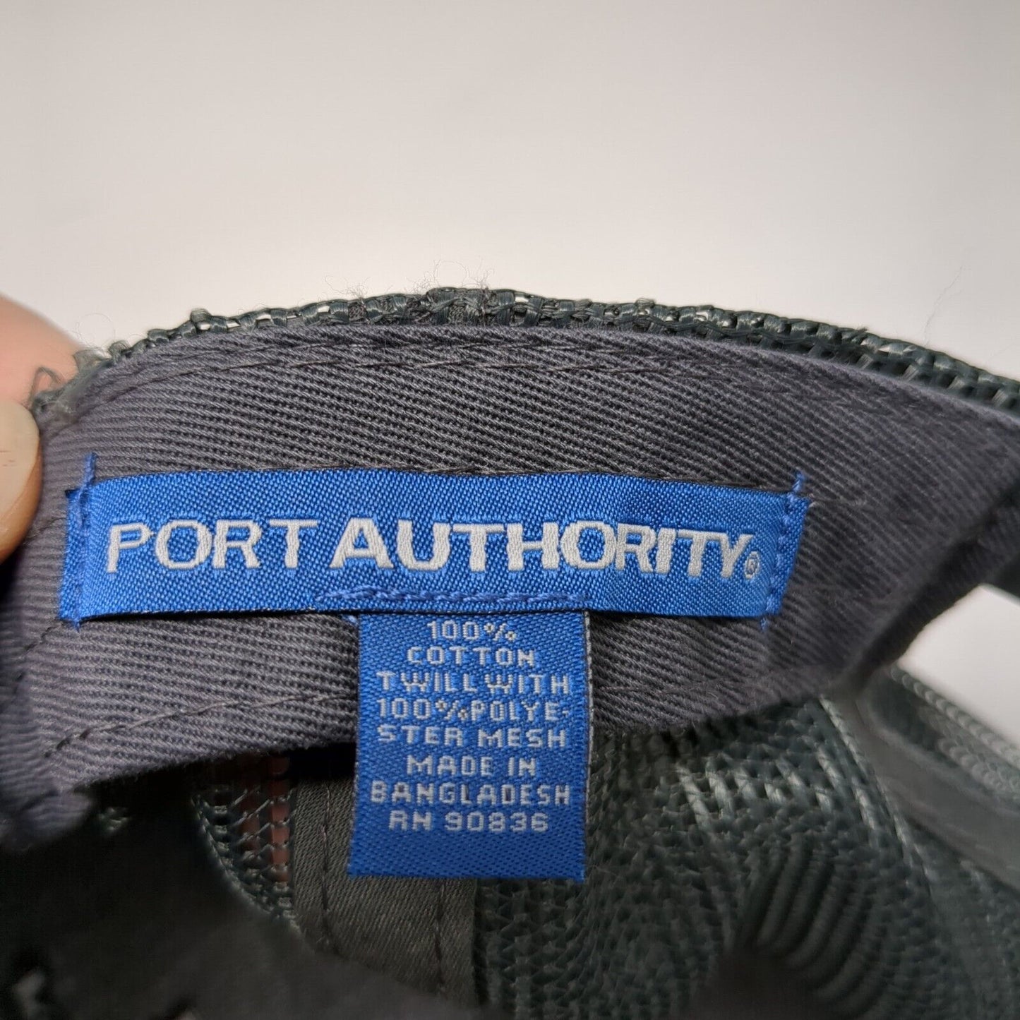 TS Tango Saloon Snapback Trucker Hat Gray One Size Mesh Back Port Authority