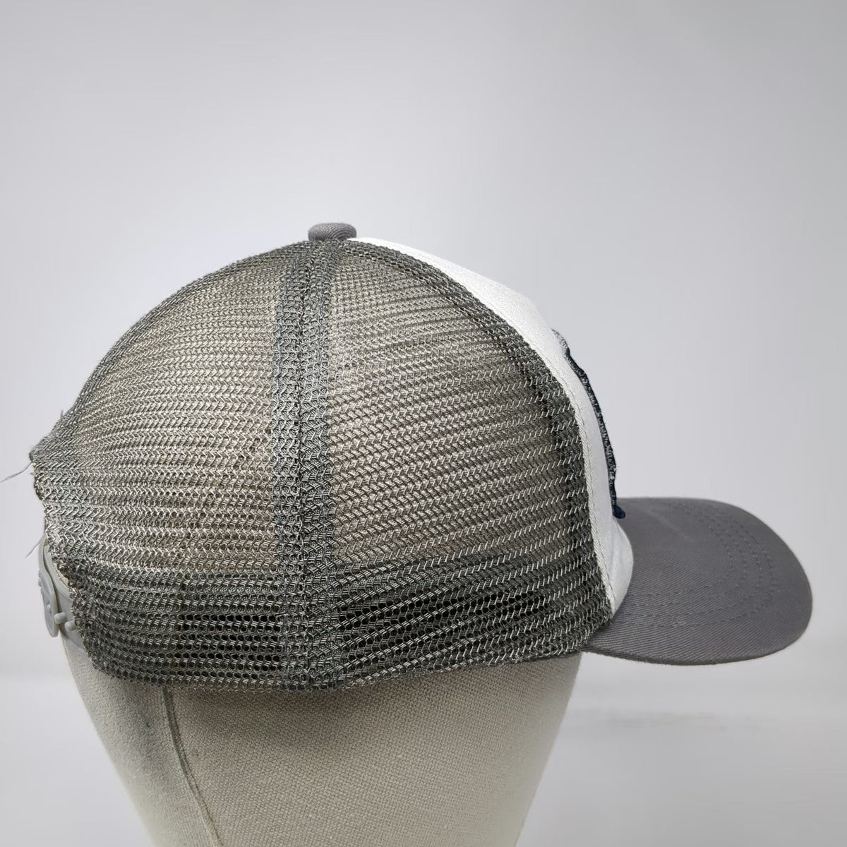 Spirit Trucker Hat Gray One Size Rock Hard Caulking Humor Slogan Mesh Snapback