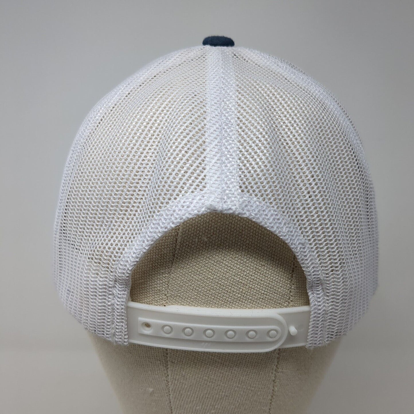 Hunter's ACE The Helpful Place Snapback Trucker Hat Blue OS Mesh Back Yupoong