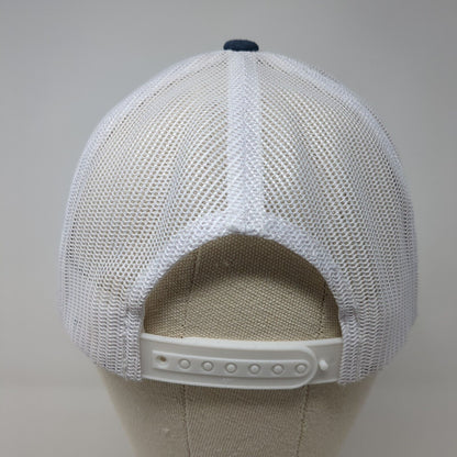 Hunter's ACE The Helpful Place Snapback Trucker Hat Blue OS Mesh Back Yupoong