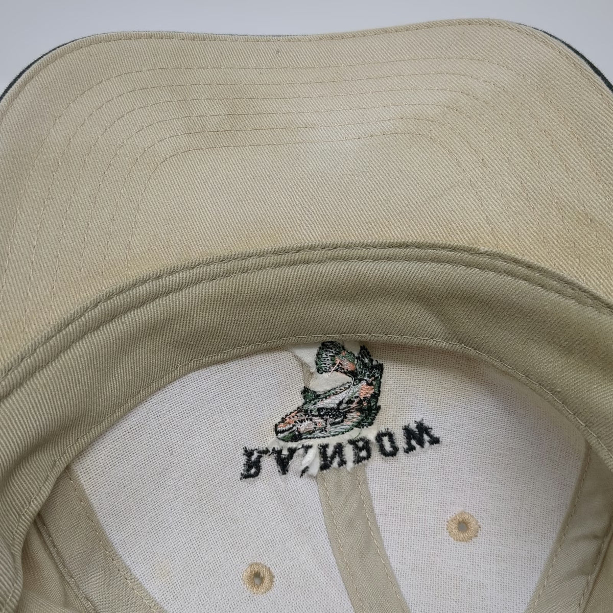 American Dry Goods Baseball Cap Beige One Size Rainbow Classic Fish Hat