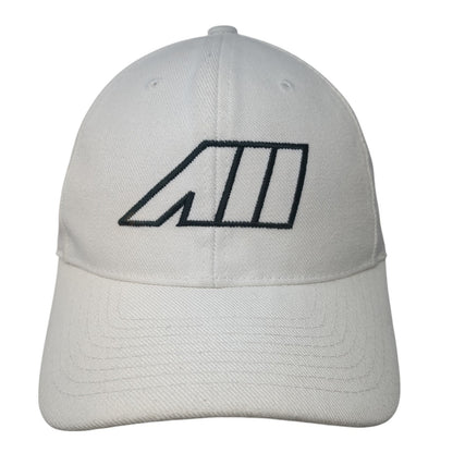 Sluggers Only Strapback Baseball Cap White One Size Adjustable Embroidered