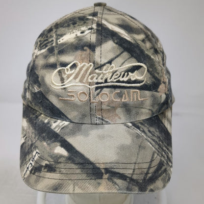 Mathews Baseball Cap Gray Brown One Size Lost Camo Archery Solocam USA hat