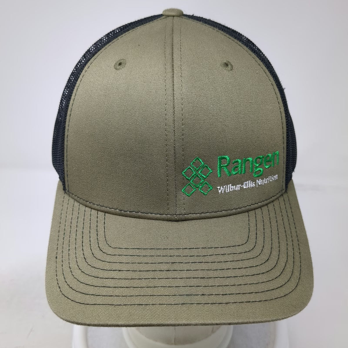 Richardson Trucker Hat Green One Size Mesh Snapback Wilbur-Ellis Nutrition Logo
