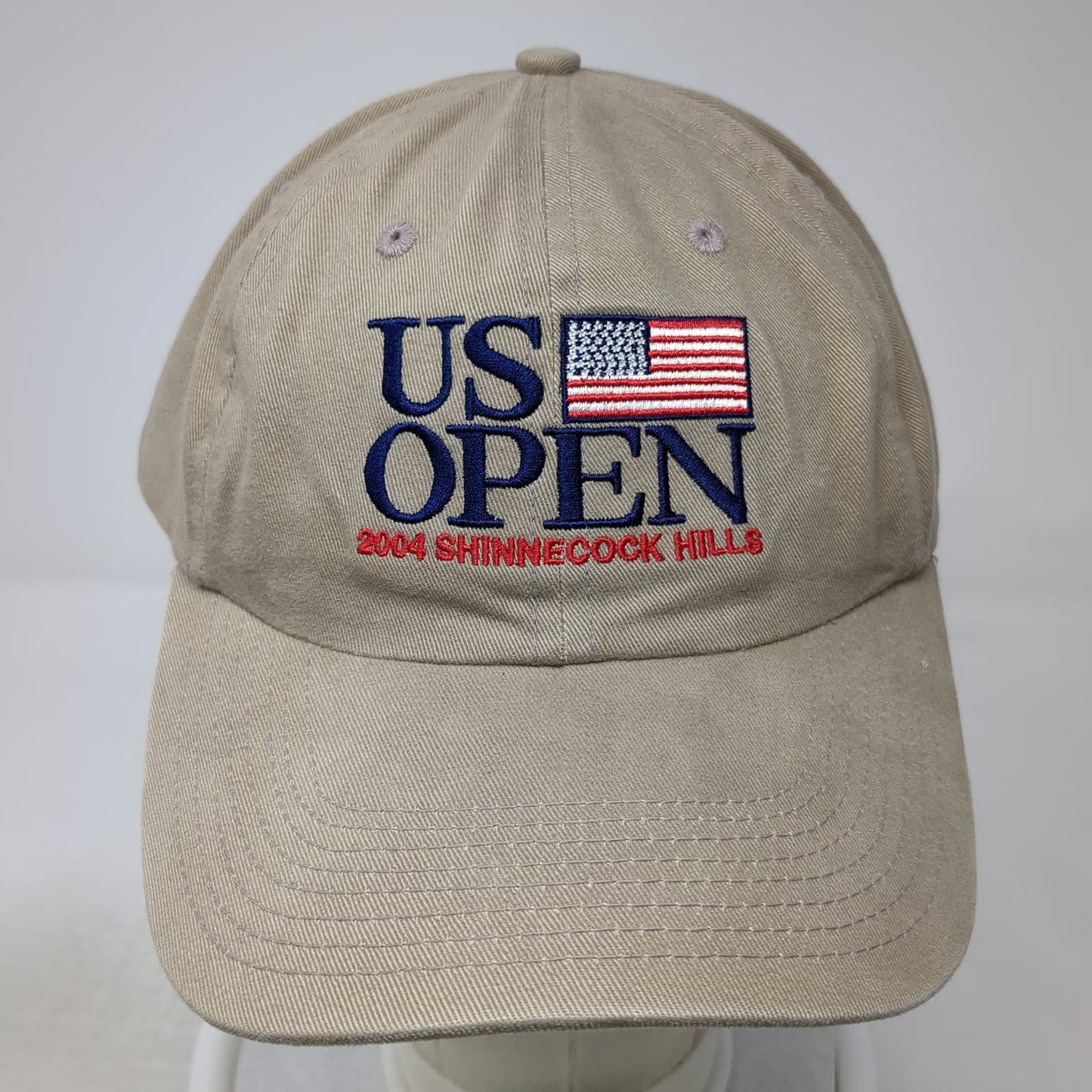 Beige One Size Baseball Cap Hat 2004 US Open Shinnecock Hills Golf USGA Member