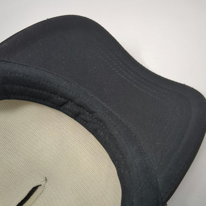 Volcom Trucker Hat Black OSFM Snapback Tropical Parrot Palm Leaf Mesh Back Foam
