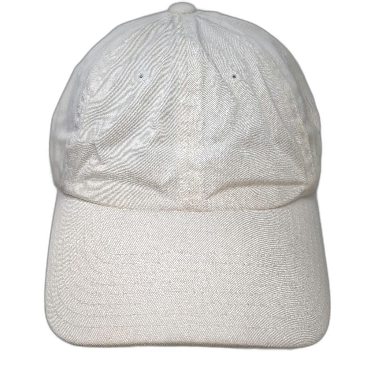 American Needle Baseball Cap White One Size Bamboo Cotton Slideback Plain Hat