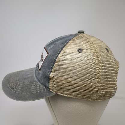 Ouray Trucker Hat Gray Beige One Size Mesh Snapback Patch AgRisk Advisors