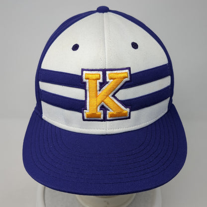 K Bulldogs Fitted Baseball Cap Purple Small Lightweight Embroidered The Game Pro