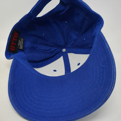 OTTO Baseball Cap Blue White One Size FANTASY RV TOURS Strapback Structured Hat