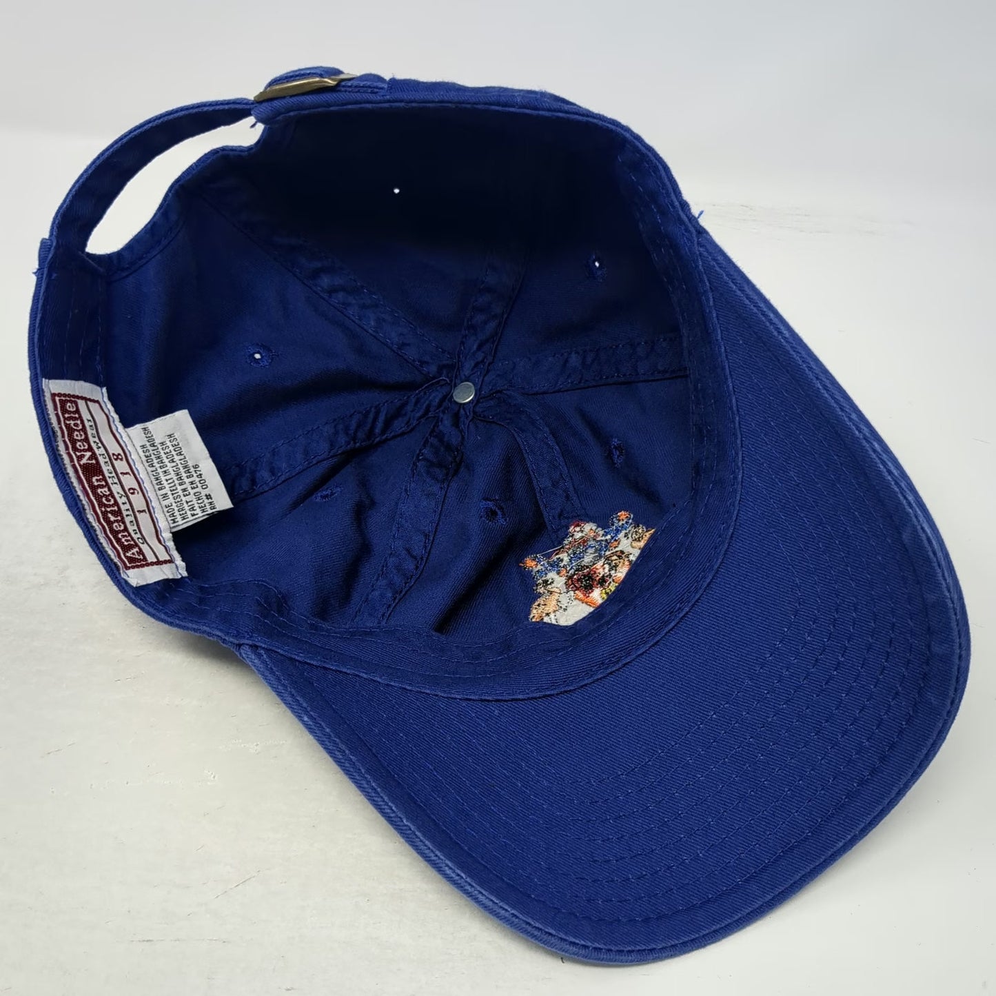 American Needle Turks & Caicos Crest Hat Blue OSFM Baseball Cap Cotton Slideback