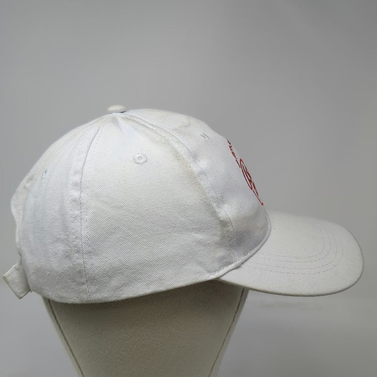 White Baseball Cap One Size Bally's Atlantic City 45th Anniversary Strapback Hat