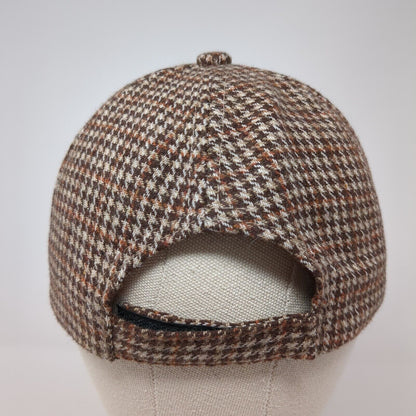 Unbranded Strapback Hat Multi One Size Adjustable Houndstooth 6 Panel