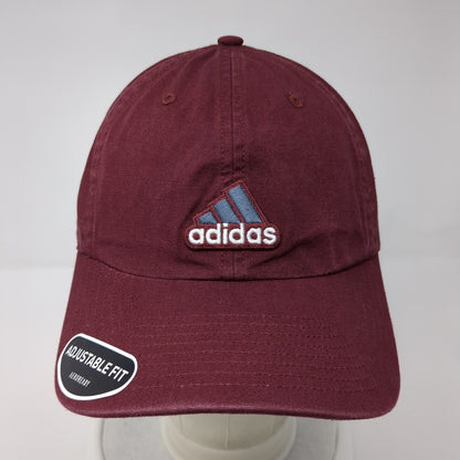 Adidas 3 Stripes Slideback Hat Red OSFA Adjustable Fit Embroidered