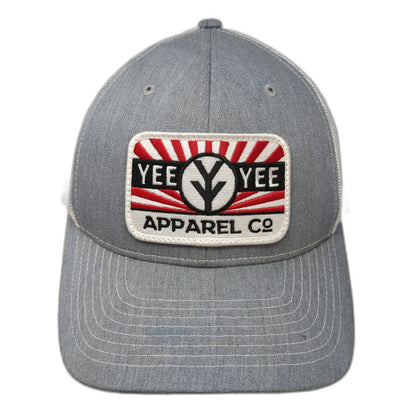 Richardson Trucker Hat Gray One Size Yee Yee Apparel Co Patch Mesh Snapback