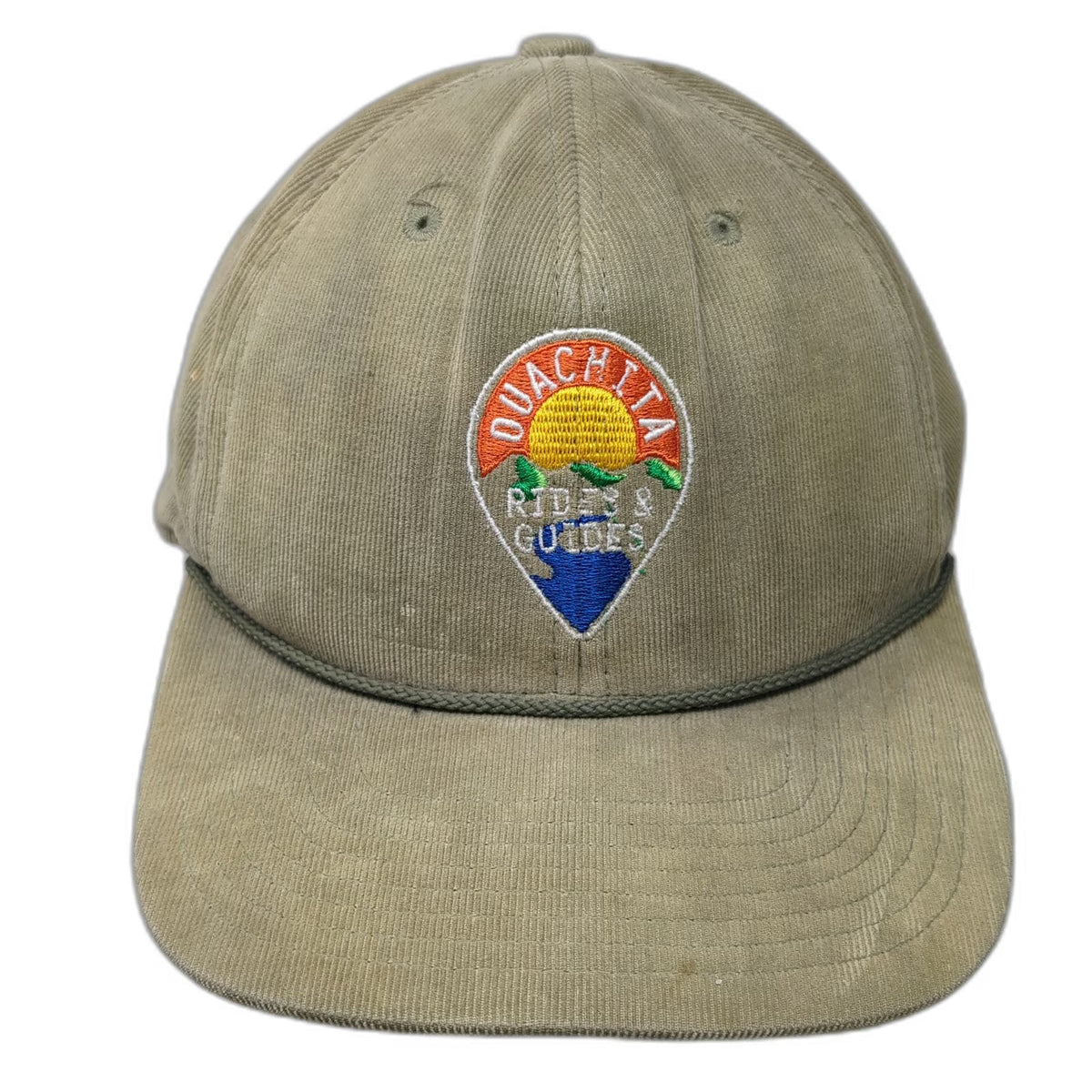 Outdoor Cap Snapback Hat Green One Size Ouachita Rides Guides Corduroy Rope
