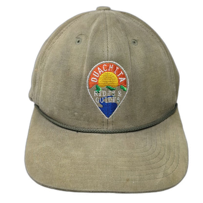 Outdoor Cap Snapback Hat Green One Size Ouachita Rides Guides Corduroy Rope
