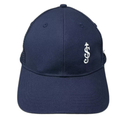 Carhartt Blue OS Trucker Hat Embroidered Logo Snapback Mesh Back Adjustable