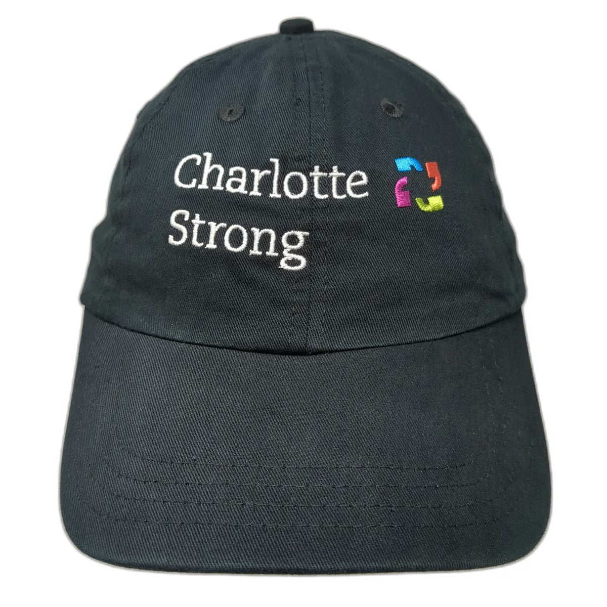 Cap America Black One Size Baseball Cap Hartford HealthCare Charlotte Strong Hat
