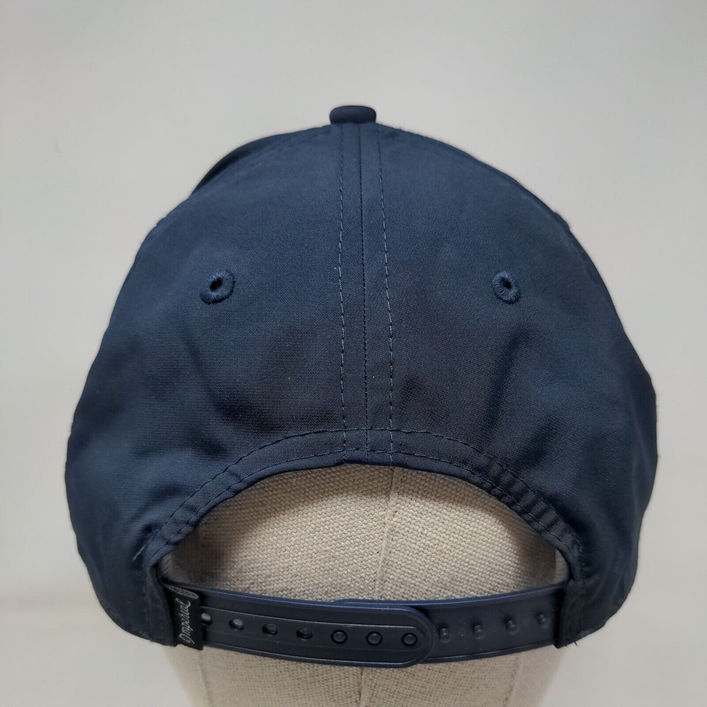Pig Embroidered Snapback Hat Blue OSFA Adjustable Vented Holes Rope Imperial