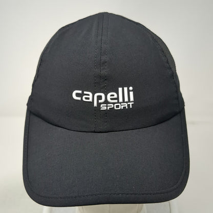 Capelli Sport Baseball Cap Black One Size Performance Mesh Strapback Hat