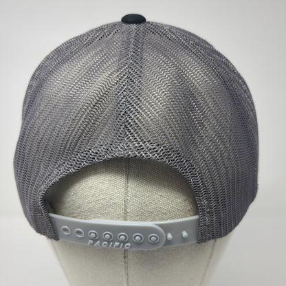 Nadalie USA Snapback Trucker Hat Black OS Adjustable Mesh Back Pacific Headwear