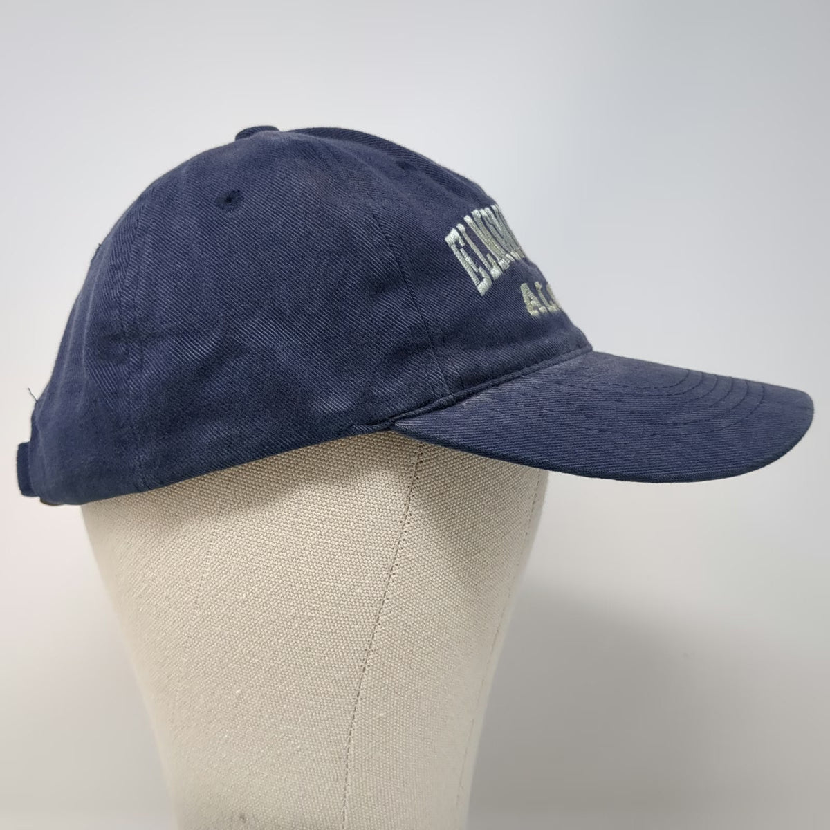 Sportsman Baseball Cap Blue Gray One Size Elmendorf AFB Alaska Slideback Hat