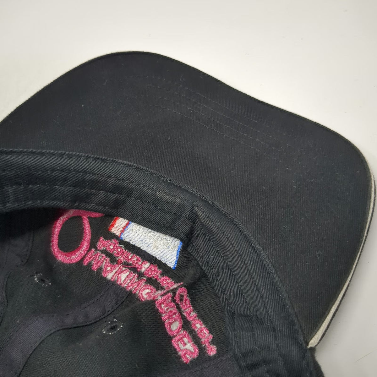 Cap America Baseball Cap Black One Size American Cancer Society Pink Ribbon Hat