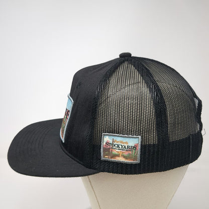 Hat Republic Trucker Hat Black One Size Fort Worth Stockyards Longhorn Snapback