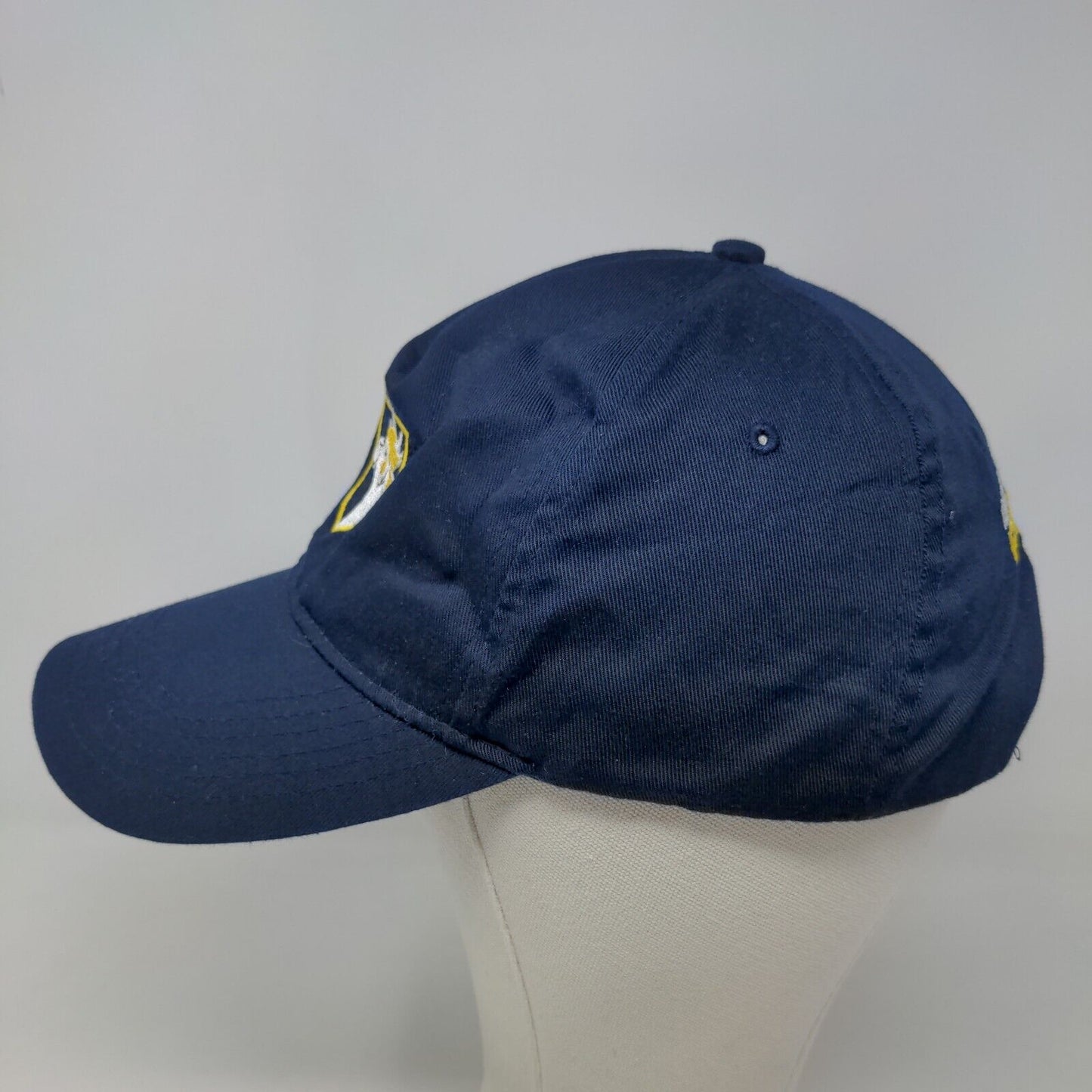 Democracy Prep Endurance School Men's Snapback Hat Blue Embroidered Logo