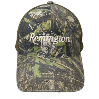 Remington Baseball Cap Green One Size Mesh Back Strapback Camo Hunting hat