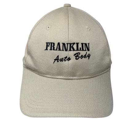Franklin Auto Body Strapback Hat Tan One Size Embroidered Port & Company