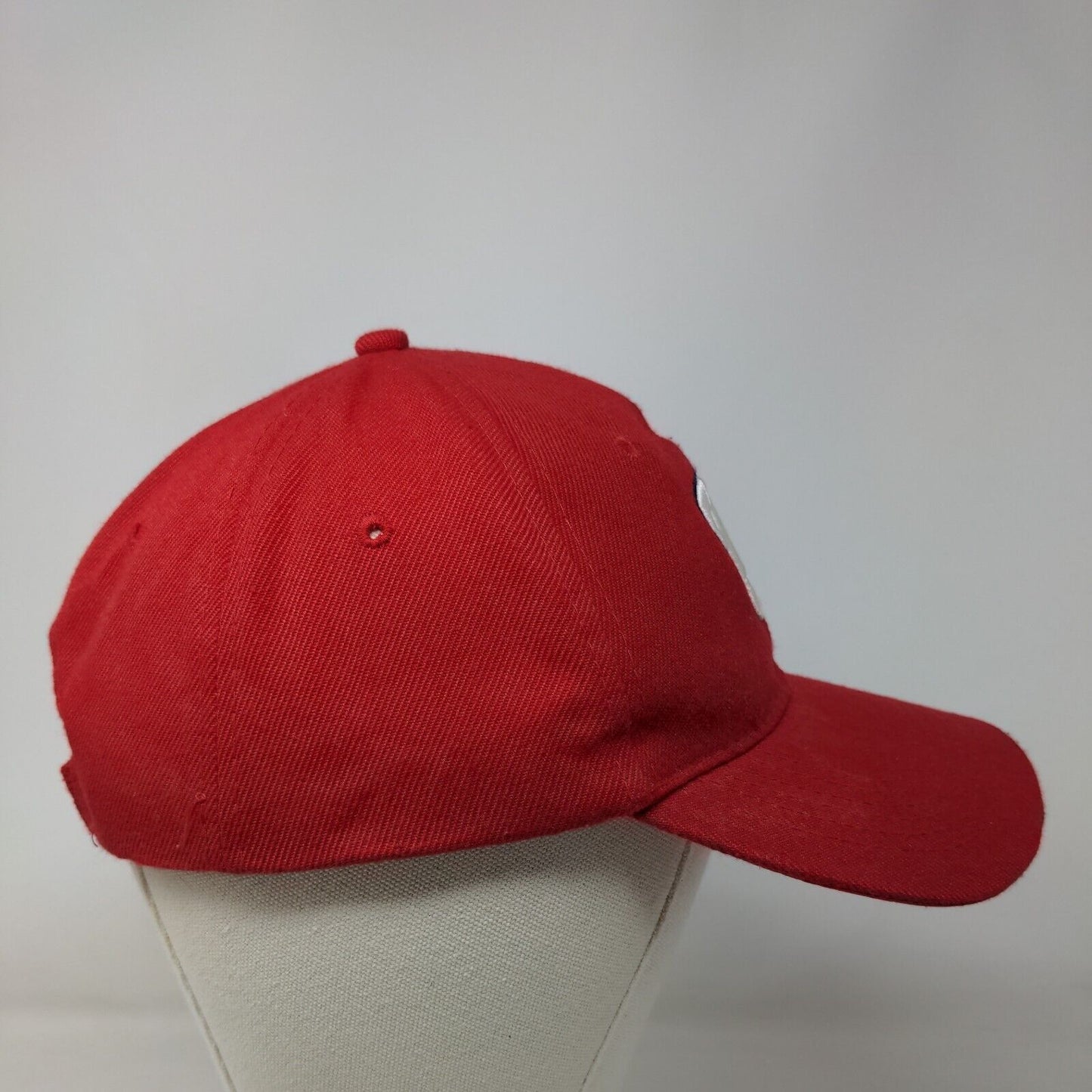 Unbranded Men's Strapback Hat Red Washington Nationals Embroidered Logo