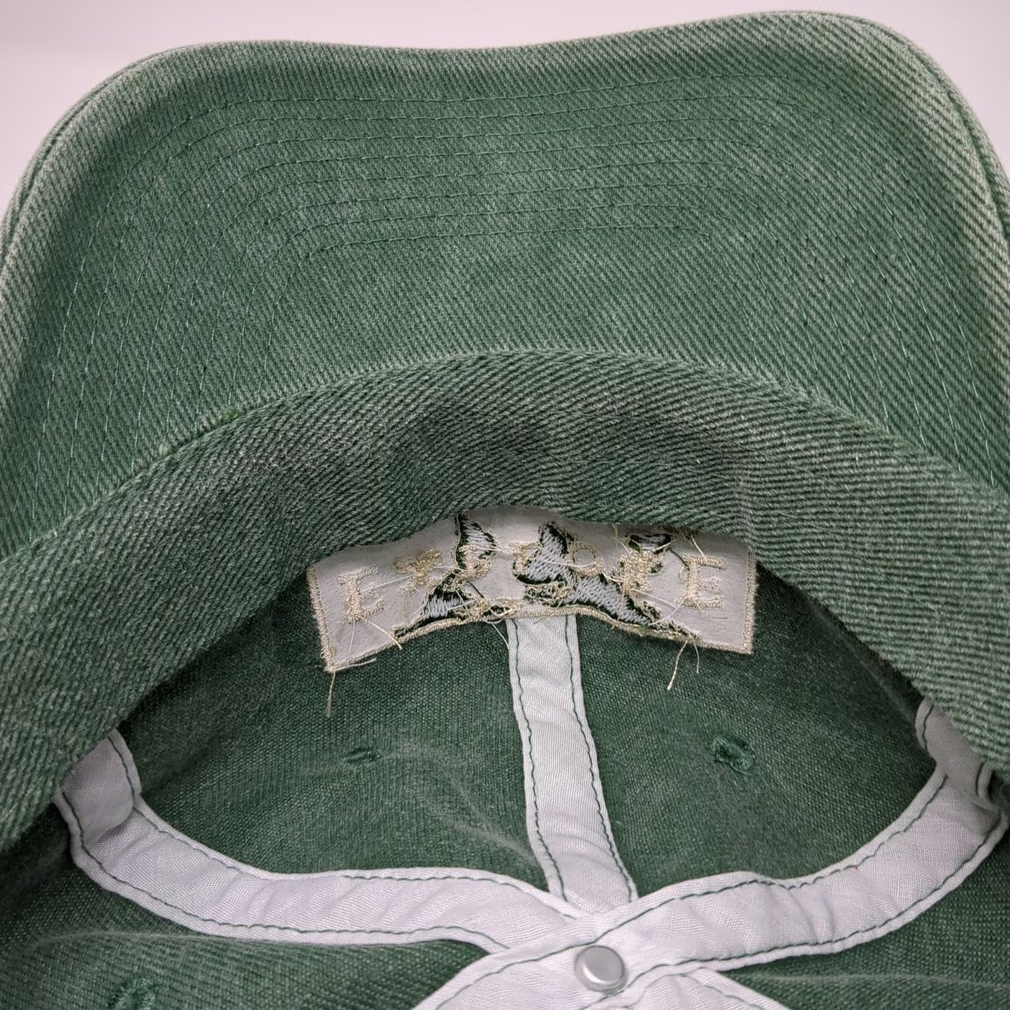 Fahrenheit Baseball Cap Green One Size Elderhostel Explore World Map Cotton Hat