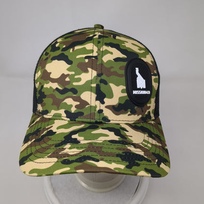 Mission43 Patch Snapback Trucker Hat Camo OSFA Mesh Back Adjustable