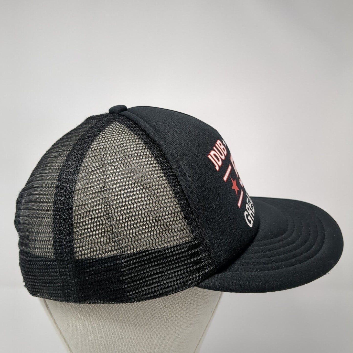 JDUB Making Great Again Snapback Trucker Hat Black OS Adjustable Mesh Back