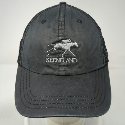 Imperial Baseball Cap Black One Size Mesh Back Keeneland Horse Racing Logo hat