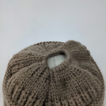 C.C. Exclusives Women's Cable Knit Beanie Hat Tan 100% Acrylic