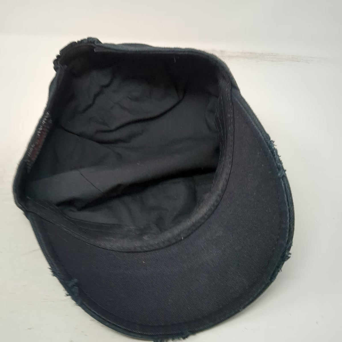 Pit Bull Army Cap Black One Size Cotton Elastic Rhinestone Star Metal Studs Hat