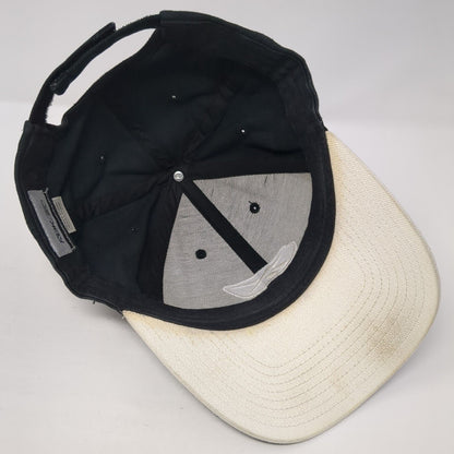 Reebok Strapback Hat Black One Size Adjustable Embroidered Logo 6 Panel