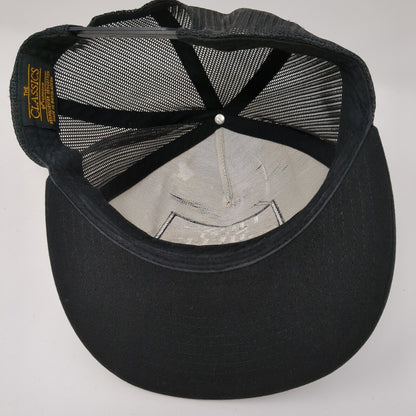 Lions Not Sheep Snapback Trucker Hat Black One Size Adjustable Mesh Back Yupoong