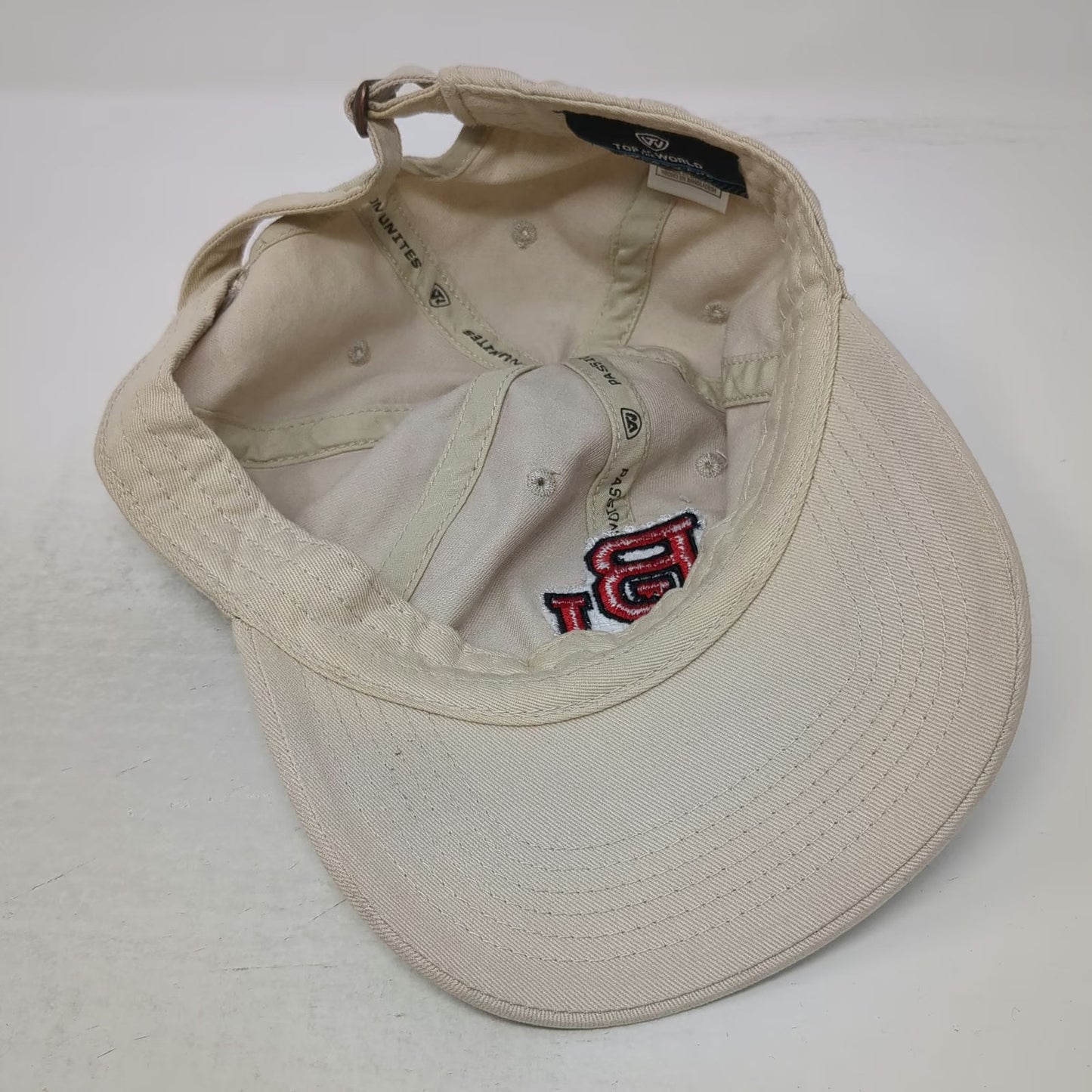 Baylor Bears NCAA Top of the World Cap Beige OS BU Logo Slideback Cotton Hat