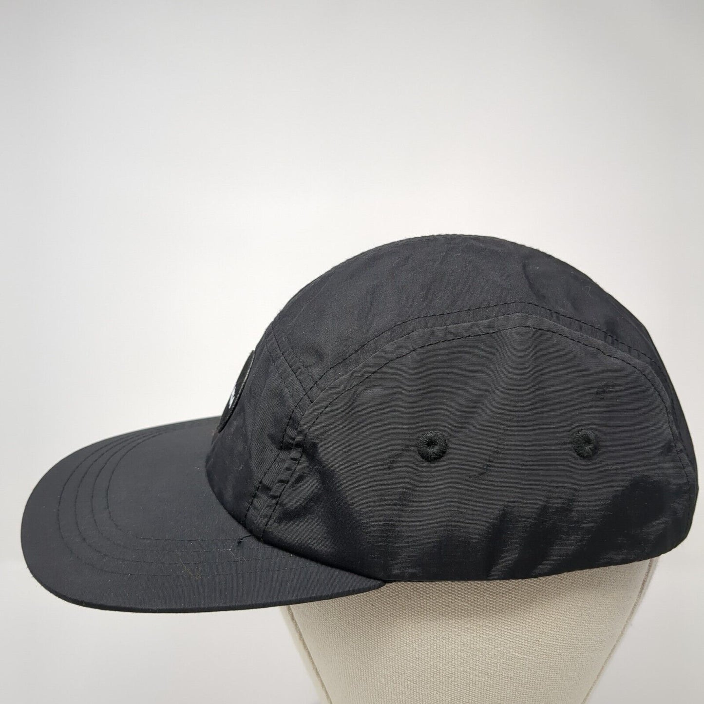 Juliana Patch Snapback 5 Panel Hat Black One Size Adjustable Solid