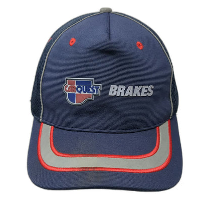 Carquest Brakes Hat 5 Panel Blue One Size Mesh Back Reflective Stripe Strapback