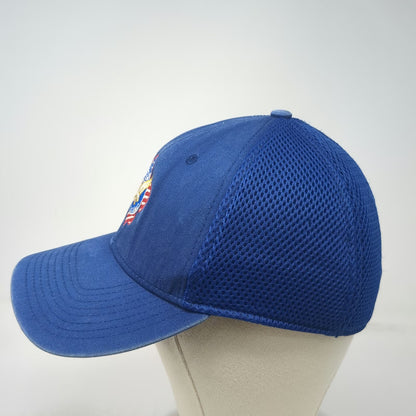 New Era Baseball Cap Blue M 39THIRTY Mesh Back Boy Scouts Troop 77 Idaho Hat