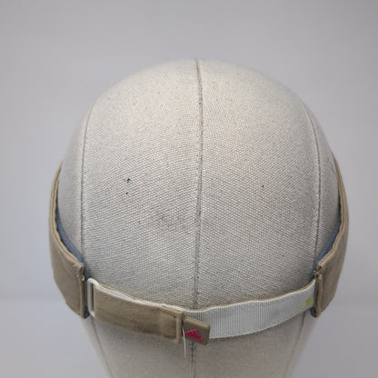 Adidas Sun Visor Hat Brown One Size Adjustable Strap Lightweight Embroidered