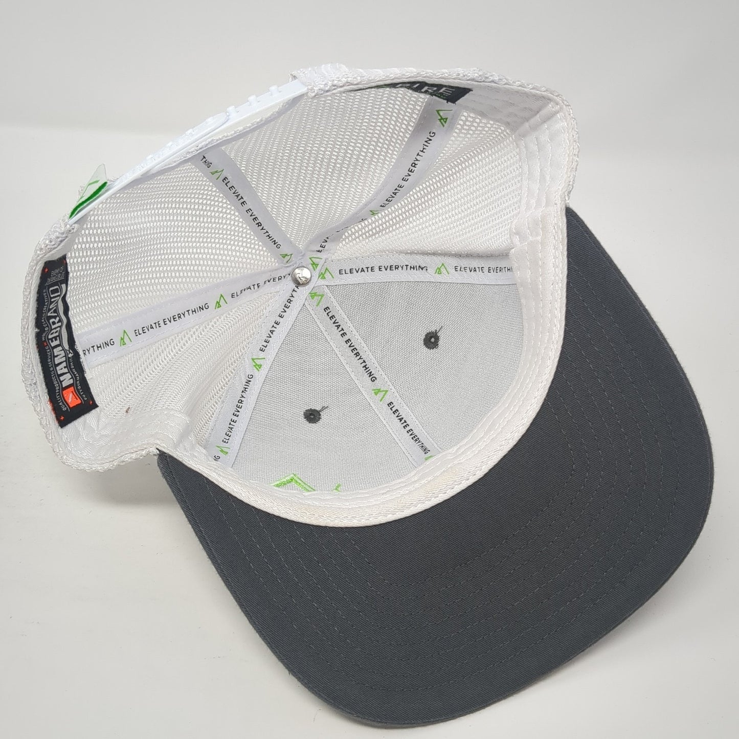 Empire Snapback Trucker Hat Gray One Size Adjustable Mesh Back Name Brand