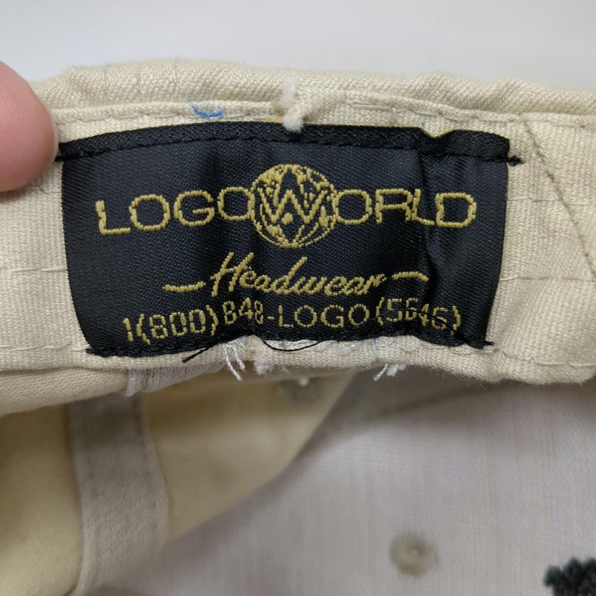 Logo World Trus Joist Beige Black One Size Baseball Cap Hat Weyerhaeuser Flag