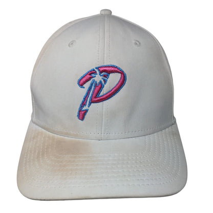Domeheadwear.co Fitted Hat White S/M Style XXIX Embroidered Vented Holes